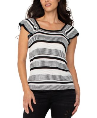 Women's Ruffled-Sleeve Sweater