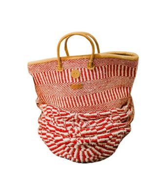 Bold and Brave Handmade Sisal Basket Tote