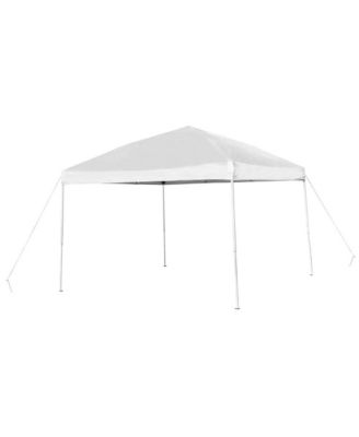 Portable Tailgate, Camping Or Event Set With White Pop Up Event Canopy Tent With Carry Bag And Folding Table With Benches Set