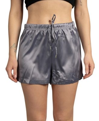Women's 2-Pack Satin Drawstring Pajama Lounge Shorts