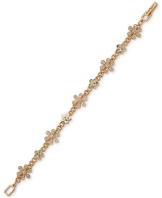 Браслет с ромашками из золотого хрусталя KARL LAGERFELD PARIS