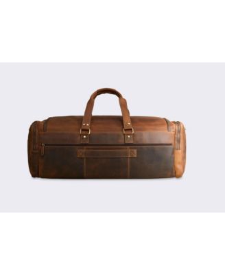 100% Full Grain Leather Duffel Bag - Only Duffel You will Need