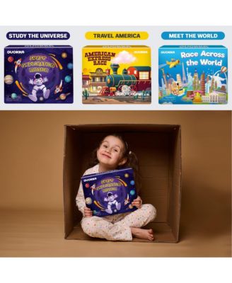 3X Set Learning Board Games for Kids 6-8 - Educational Trivia Cards Ages 8-12