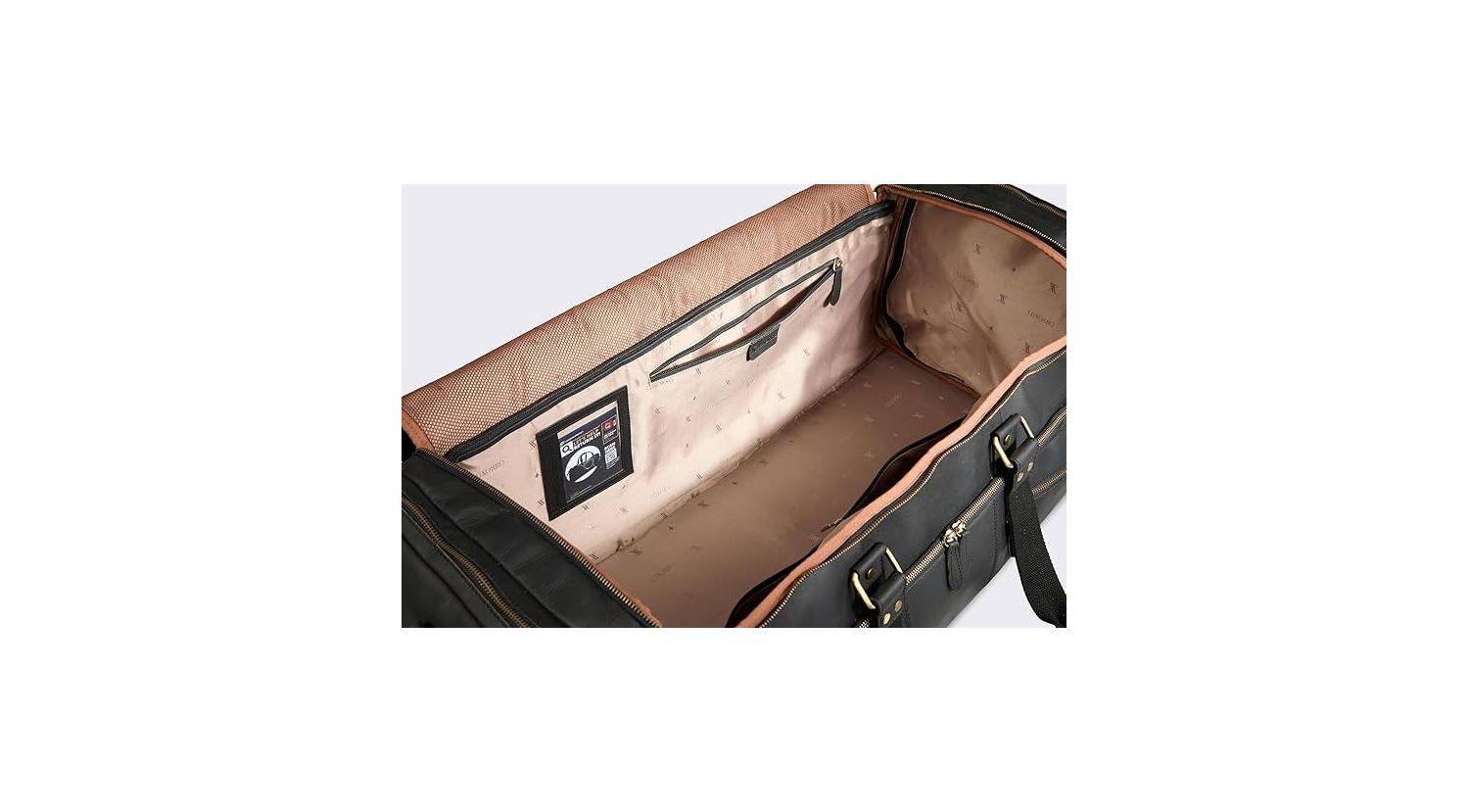 100% Full Grain Leather Duffel Bag - Only Duffel You will Need