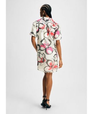 Женское платье-рубашка с пышными рукавами от Isaac Mizrahi