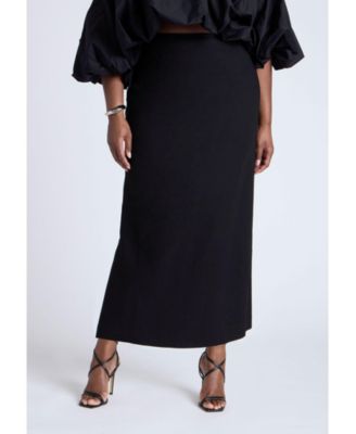 Юбка-колонна из льняной смеси ELOQUII Plus размера плюс