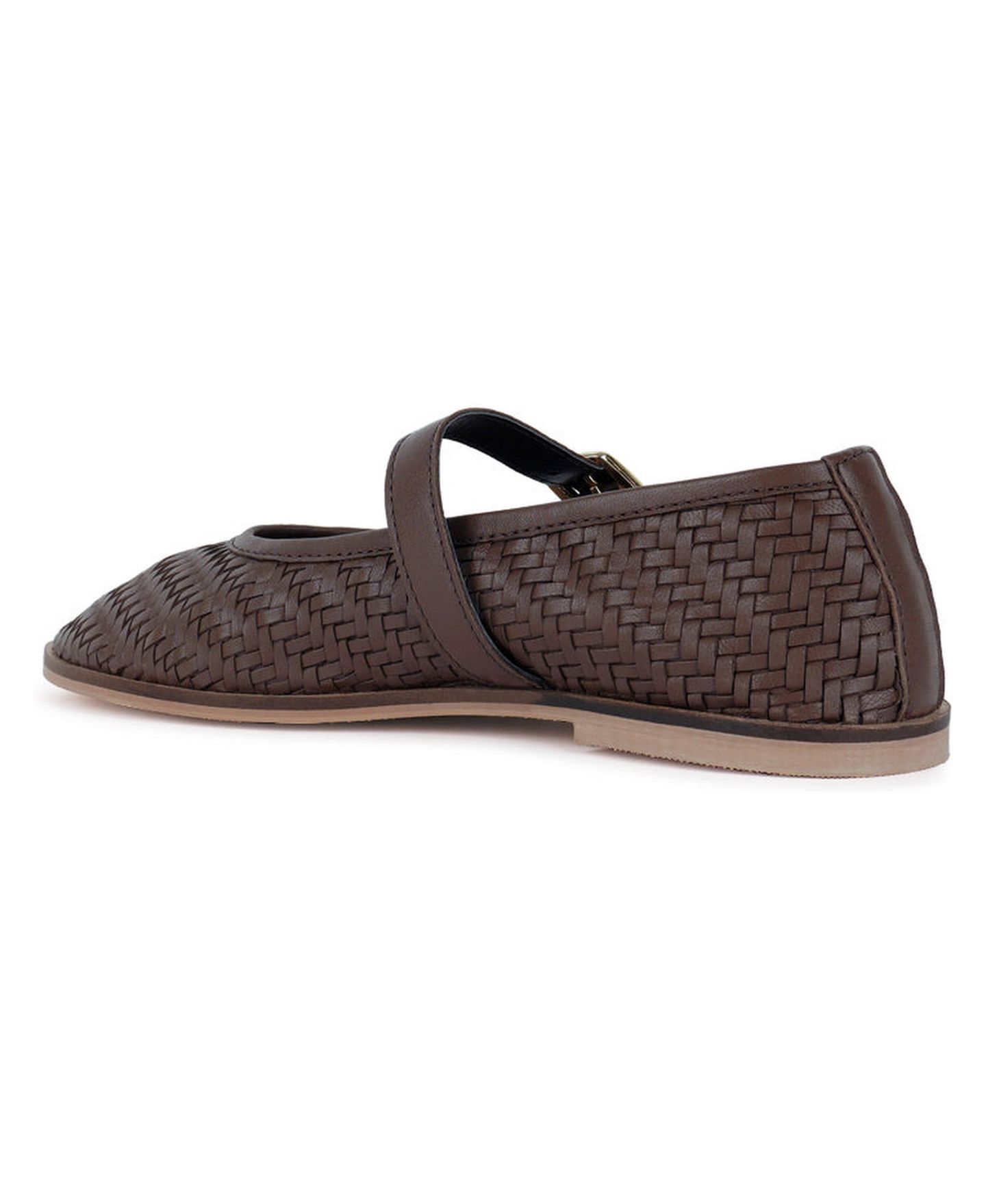 Женские балетки Rag & Co Nazuka Handcrafted Real Suede Leather Flats, цвет: Коричневый — фото 3