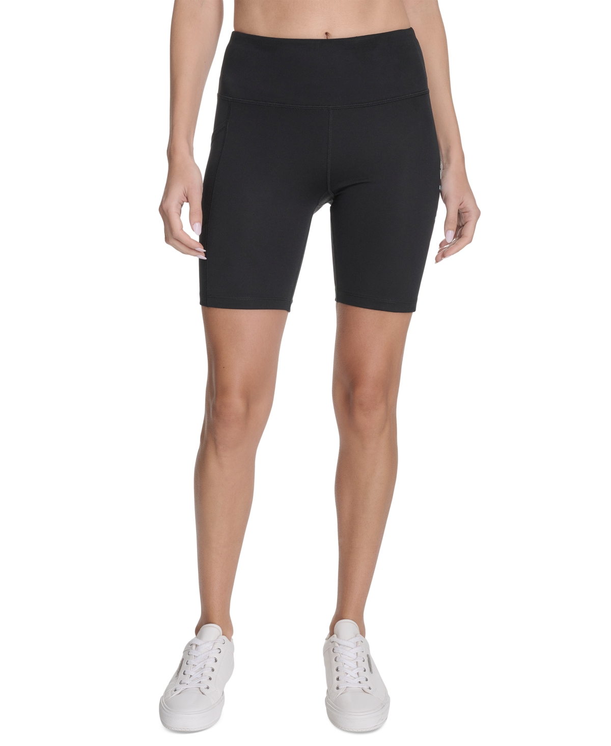 Calvin Klein Performance Women's Logo 7" Bike Shorts In Black