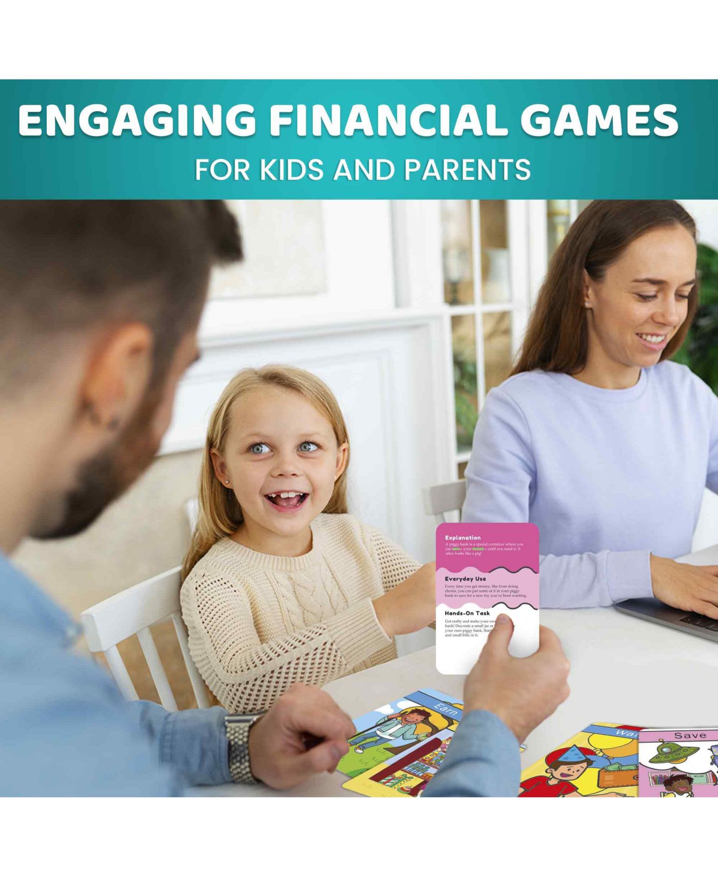 Детские игрушки Quokka ABC Learning Flash Cards, 225-Piece, Ages 2+, цвет: Financial Literacy — фото 7