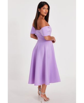 ВИКТОРИНА Женское облегающее платье Bonded Scuba Bardot для скейтбординга