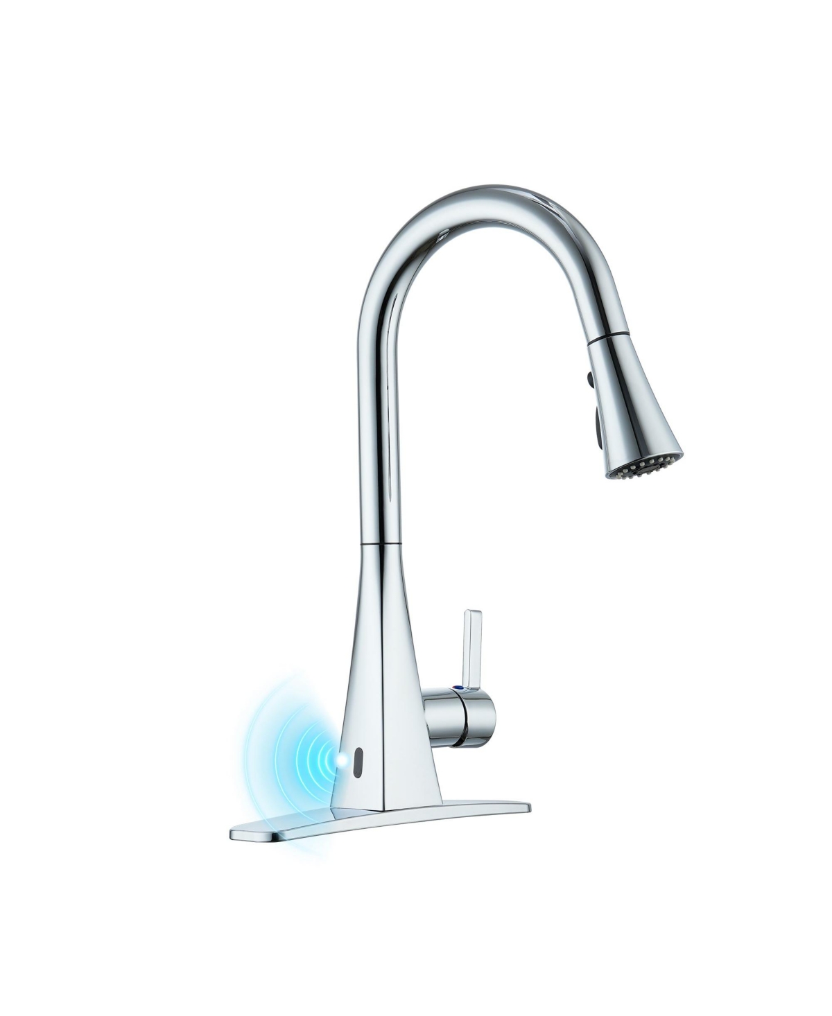 Touchelss Pull-Down Kitchen Faucet With Sprayer - Gold