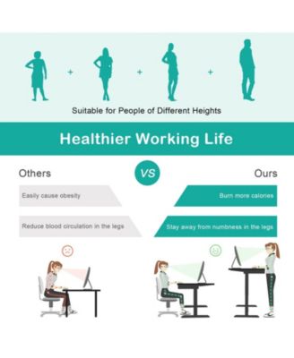 48 Inch Electric Sit to Stand Desk with Keyboard Tray