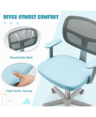 Adjustable Desk Chair with Auto Brake Casters for Kids