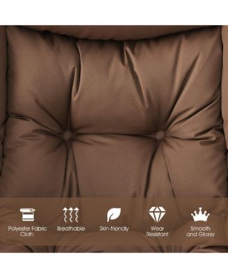 Modern Polyester Fabric Lazy Chair with Steel Frame and Side Pocket