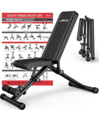 MD35 Adjustable Weight Bench 8x4x3x2 Positions- 700 Pounds Load Foldable Strength Training Benches for Full Body Workout Bench Press (With Fast Auto-lock Adjustments)