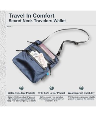 - Premium - Secret Neck Wallet Monsoon Silk RFID