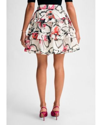 Женская многоярусная юбка с оборками от Isaac Mizrahi