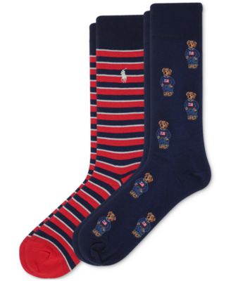 Мужские носки Polo Ralph Lauren Мужские носки Polo Ralph Lauren 2 шт Носки с мини-мишками из джинсовой ткани 3790₽