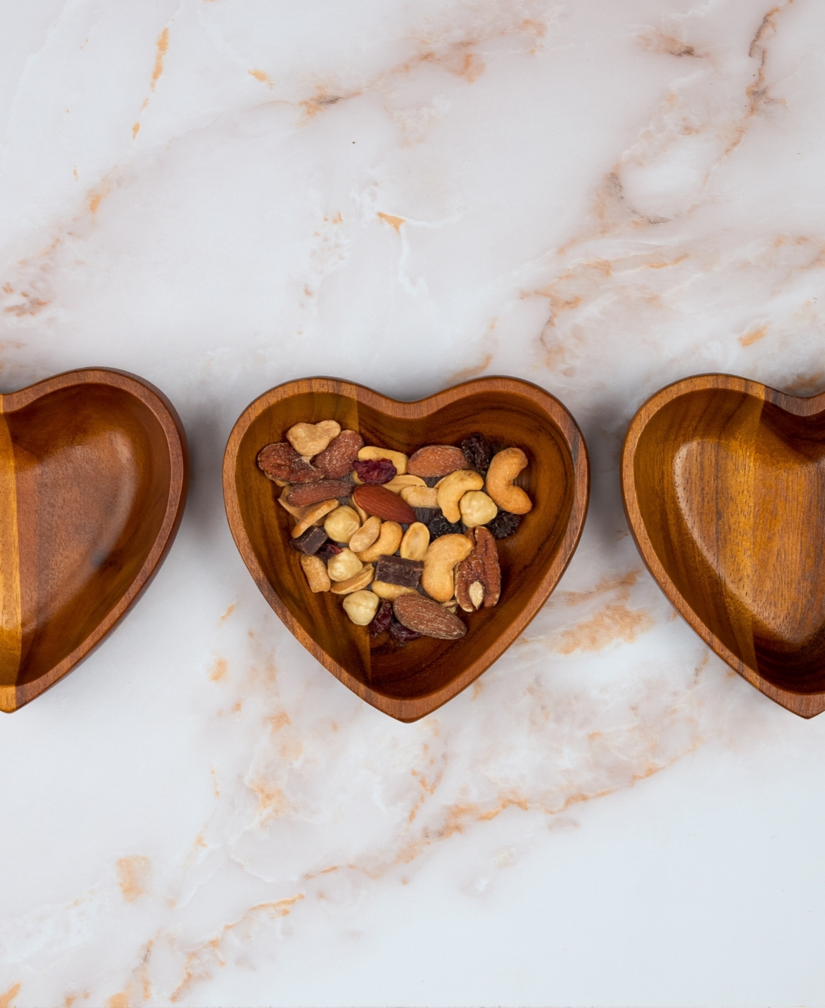 Nambe Eat Your Heart Out Small Bowls 3-pc. Set In Brown