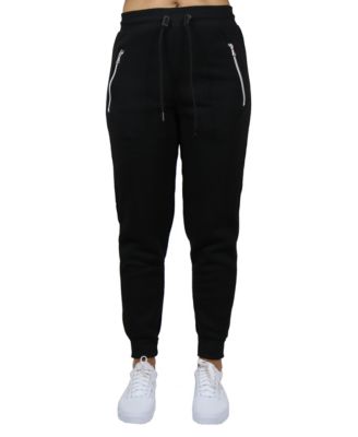 Женские спортивные штаны для бега трусцой Galaxy By Harvic свободного кроя на флисовой подкладке с карманами на молнии