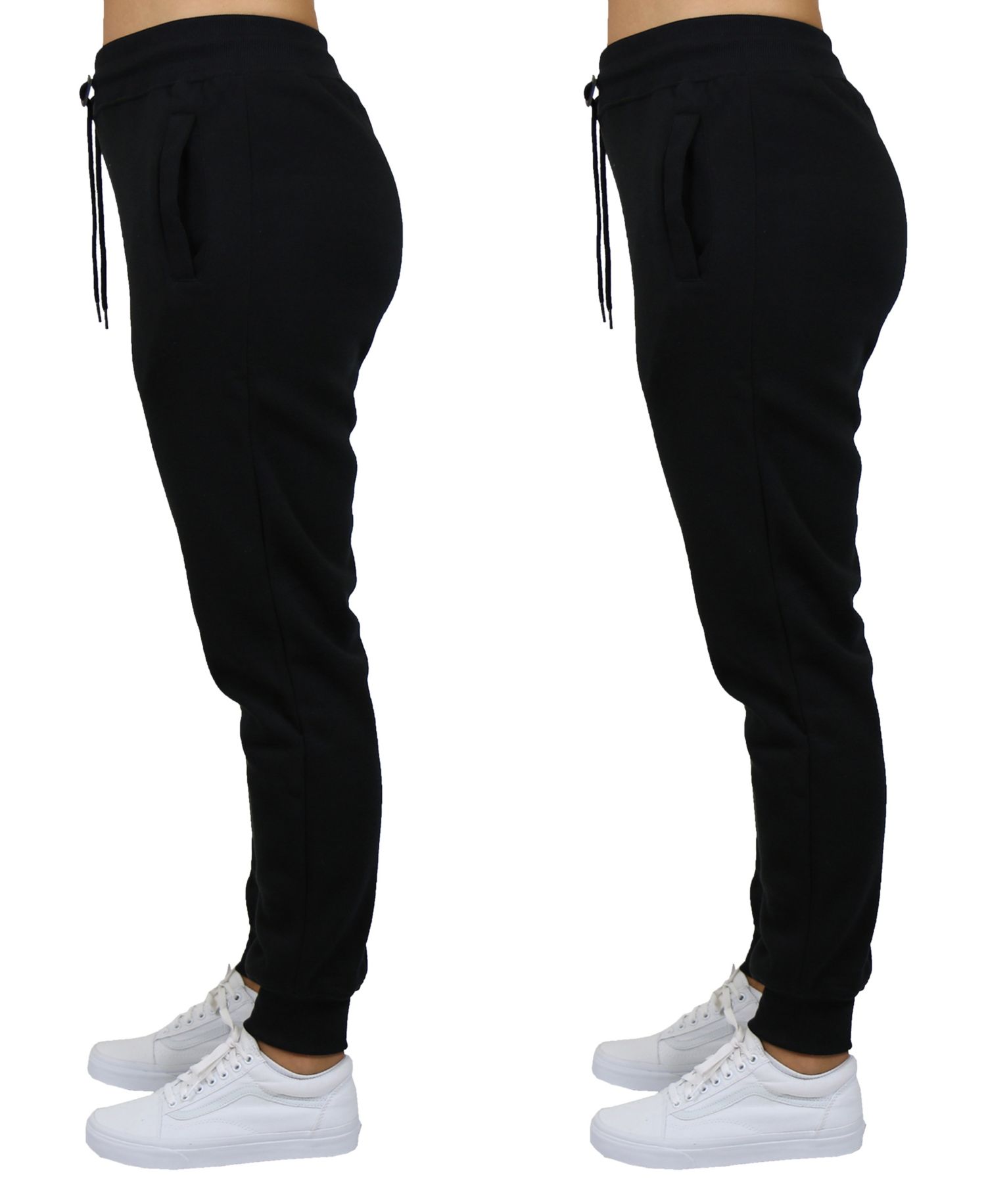 Women's Loose Fit Fleece Lined Jogger Sweatpants-2 Pack