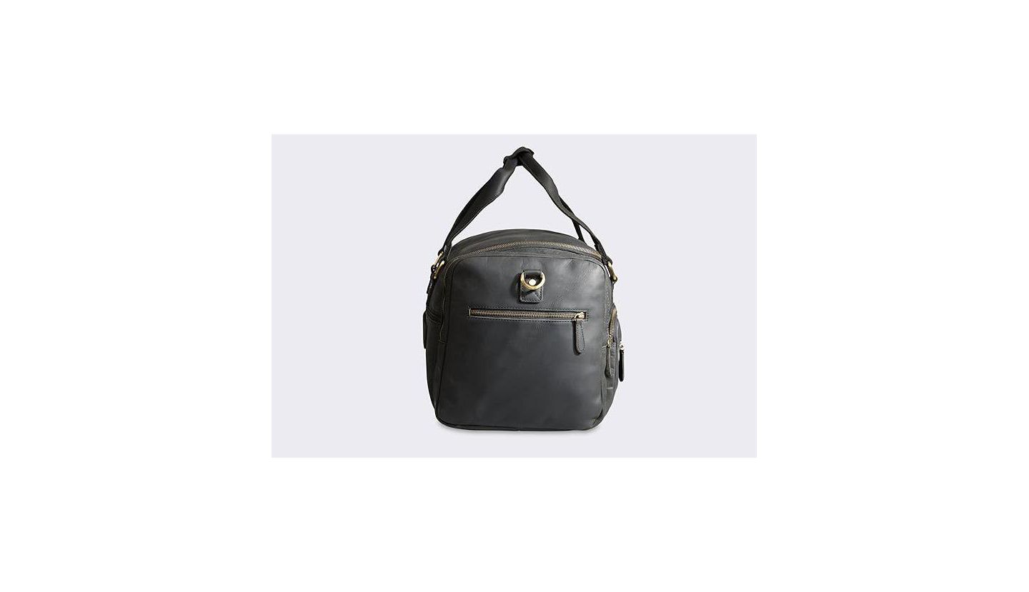 Мужская сумка Luxorro 100% Full Grain Leather Duffel - Only Duffel You will Need, цвет: Чёрный — фото 3