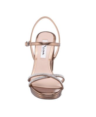 Women's Steven Rhinestones Block Heel Platform Sandals