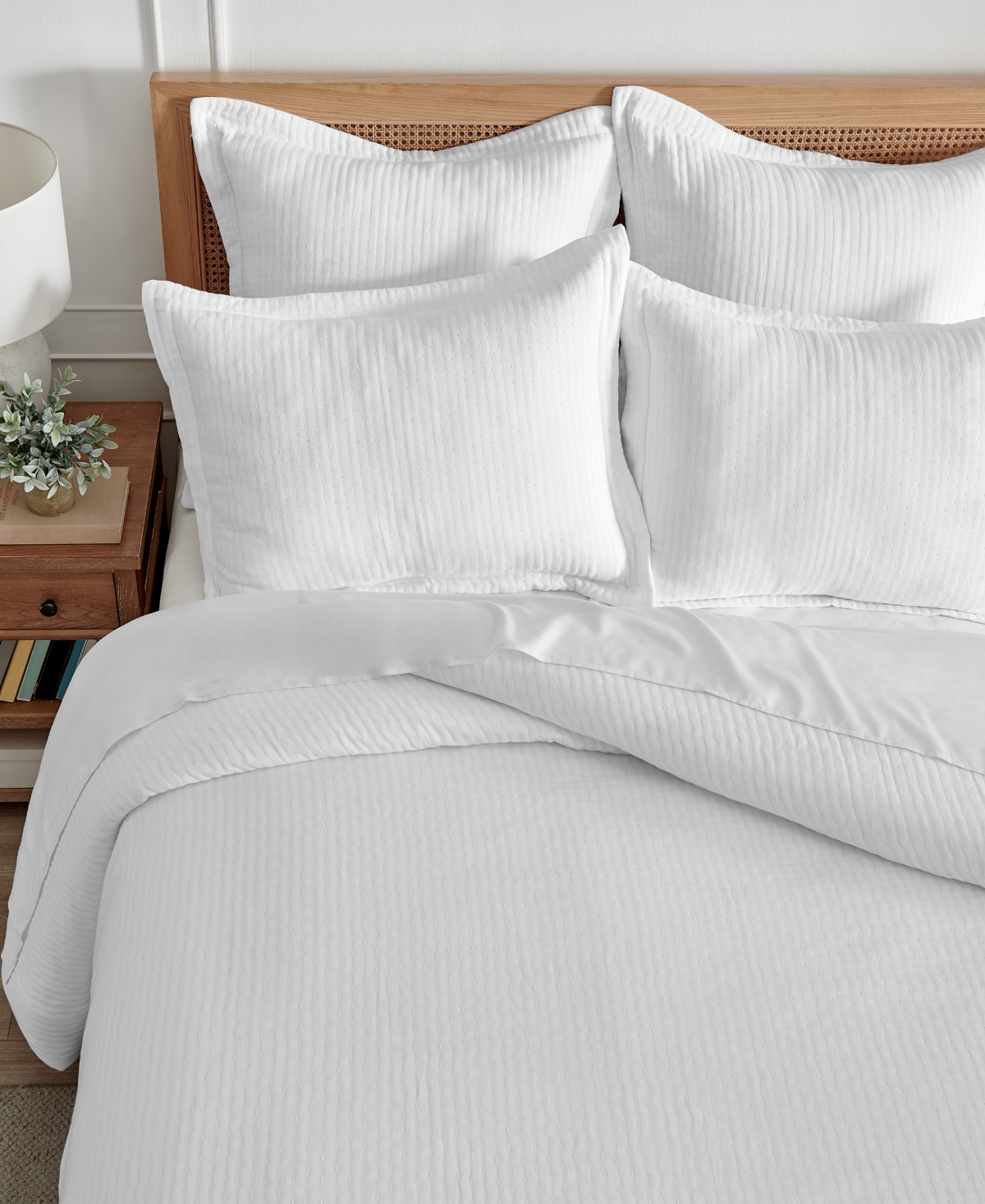 Levtex Reede Textured 2-pc. Duvet Cover Set, Twin/twin Xl In Bright White