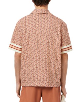 Lacoste Mens Geo-Pattern Stripe Woven Shirt 26790₽