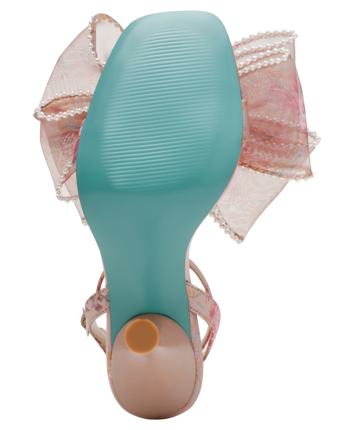 BETSEY JOHNSON WOMEN'S FAWN MESH BOW HEELED SANDALS 