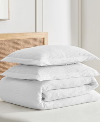 Reede Textured 3-Pc. Duvet Cover Set, Full/Queen