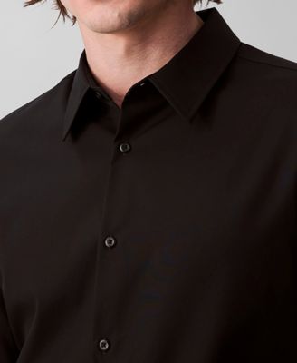 Men's Slim Fit Supima Stretch Long Sleeve Button-Front Shirt