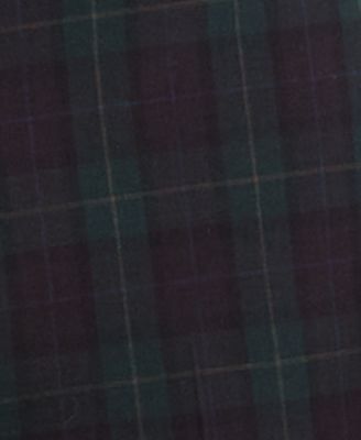 Men's Slim-Fit Green & Burgundy Plaid Suit Separate Pants, Macy's Exclusive