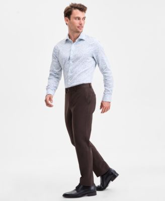 Men's Slim-Fit Solid Wool-Blend Suit Separate Pants, Exclusively at Macy's
