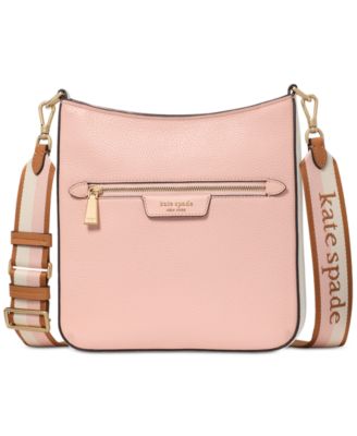 kate spade new york - Hudson Colorblocked Pebbled Leather Small Messenger Crossbody