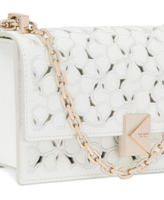 мини-кожаная сумка через плечо kate spade new york Eyelet Deco