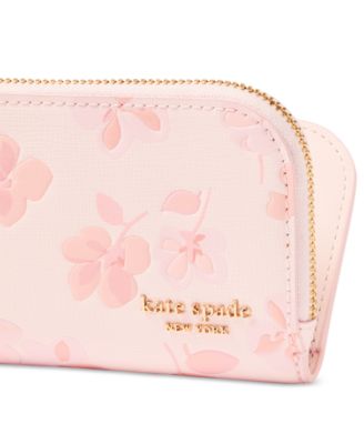 кейт Спейд, Нью-Йорк, Девин, Весенние анютины глазки, Маленький тонкий кожаный кошелек двойного сложения