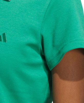 женская летняя футболка-поло adidas на молнии