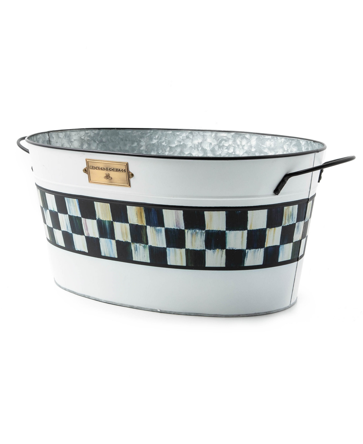 Mackenzie-childs Spectator Beverage Bucket In Black,white