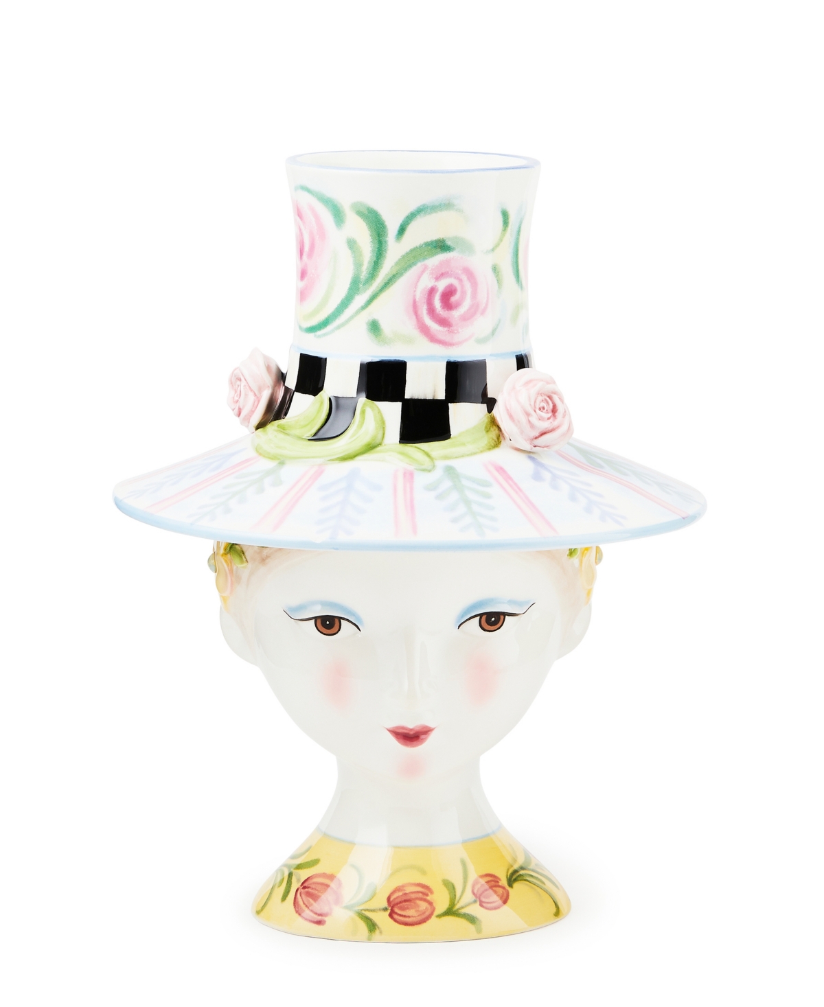 Shop Mackenzie-childs Rosy Meadow Lady Rose Lidded Vase In Multi