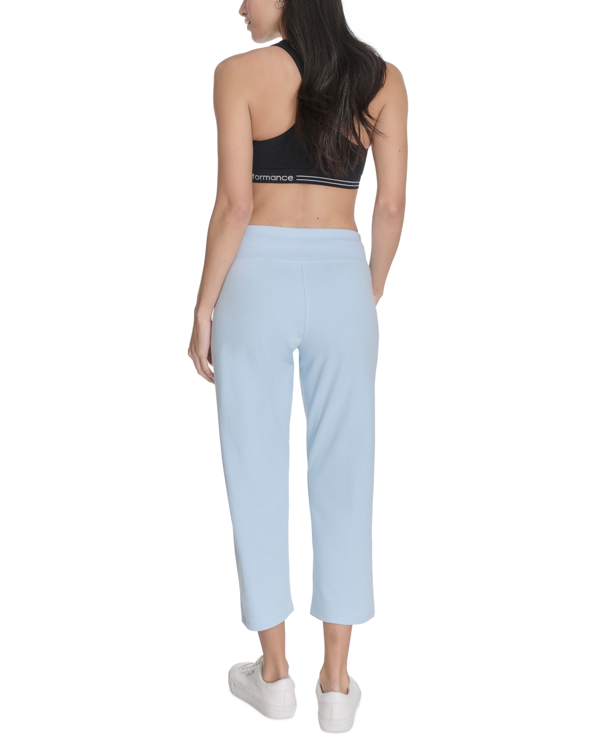Shop Calvin Klein Women's Cropped Drawstring-waist Pants