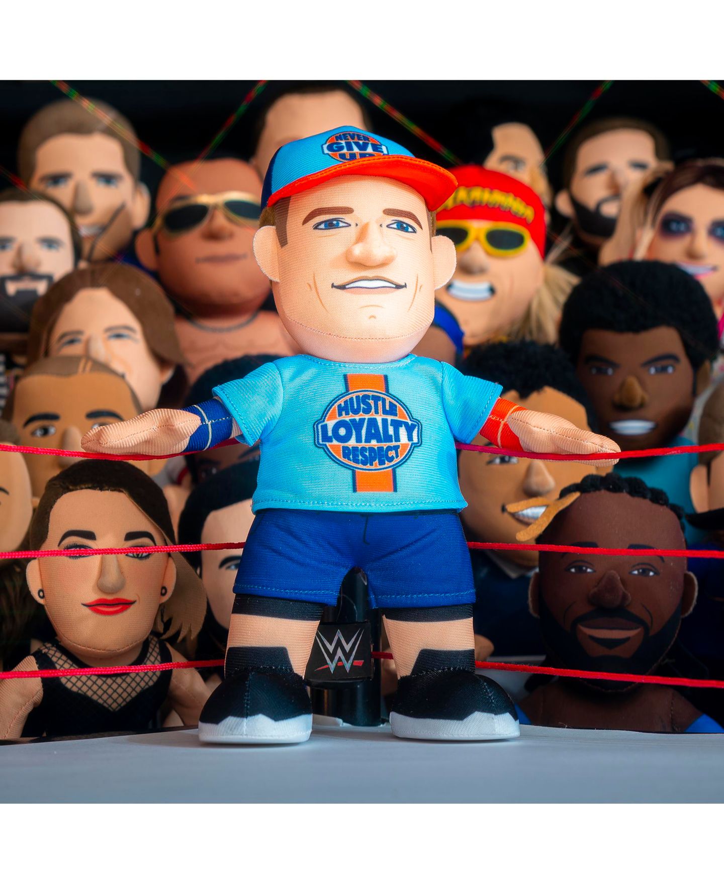 Детская мягкая игрушка Bleacher Creatures WWE John Cena (Hustle Loyalty Respect) 10" Plush Figure - A Wrestling Legend for Play or Display — фото 6