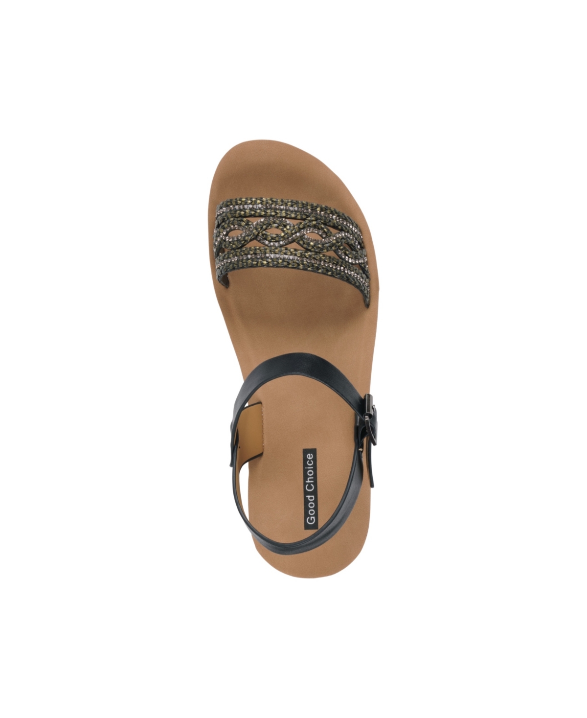 Gc Shoes Women's Fay Embellished Wedge Sandals In Black