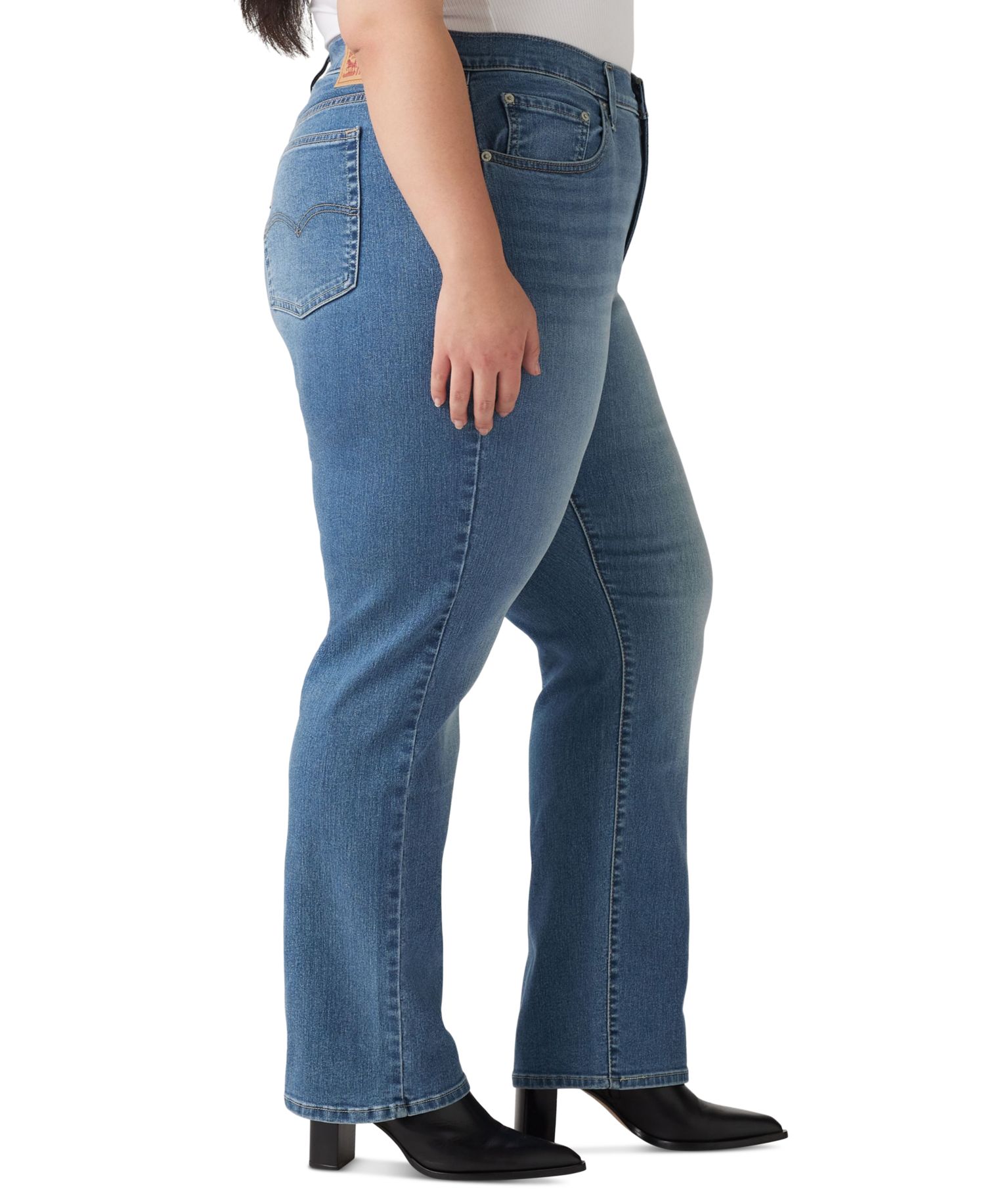 Trendy Plus Size 724 High-Rise Straight-Leg Jeans