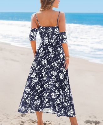 Женское пляжное платье макси с цветочным рисунком Sunset Kiss от CUPSHE