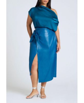 Топ ELOQUII Plus Size с драпировкой с открытыми плечами