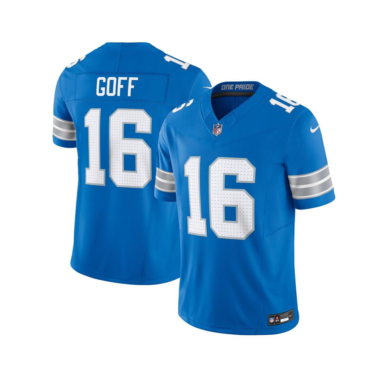 Men's Jared Goff Blue Detroit Lions Vapor F.U.S.E. Limited Jersey