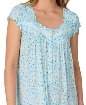 Women's Printed Cap-Sleeve Waltz Nightgown