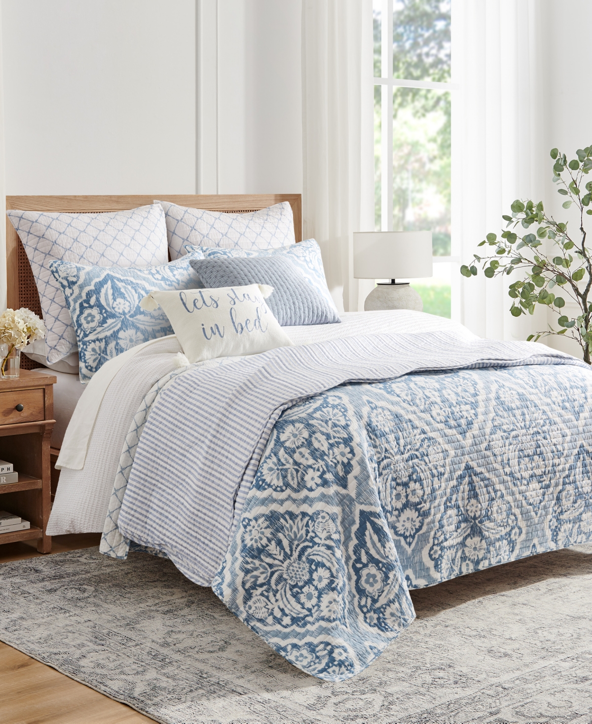 Levtex Becker Reversible 2-pc. Quilt Set, Twin/twin Xl In Blue