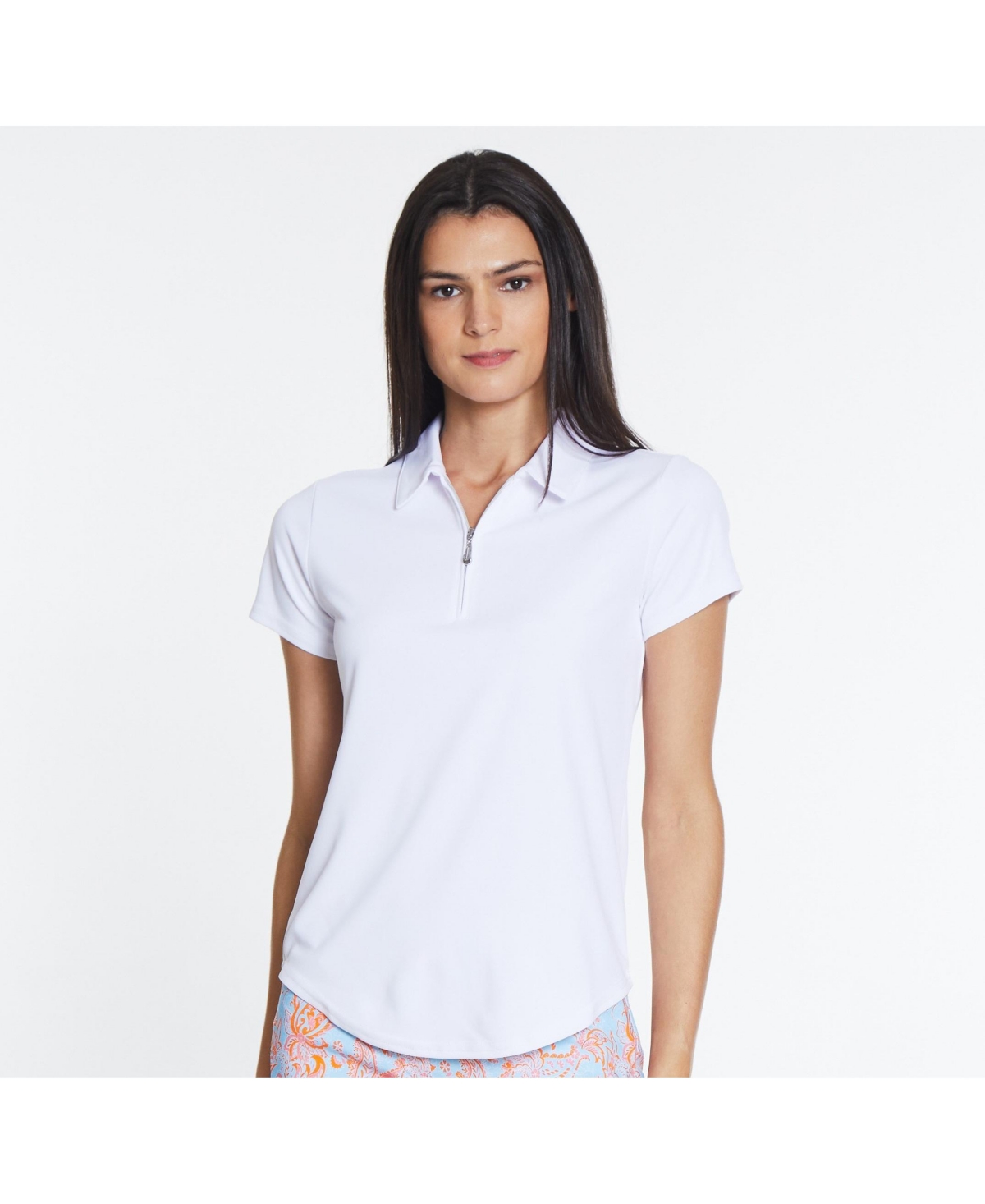 Women's Courte Short Sleeve Polo - Bright white